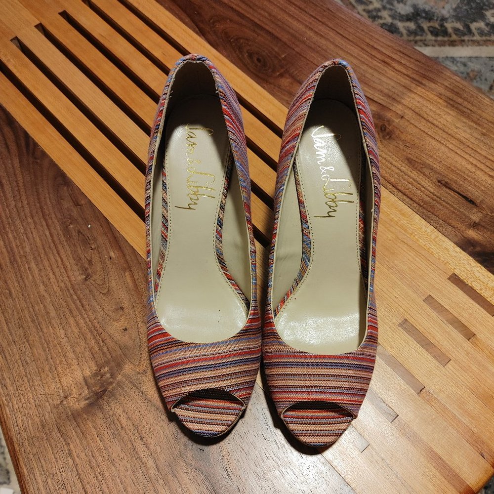 WEEKEND SALE! Sam & Libby Peep-Toe Pumps